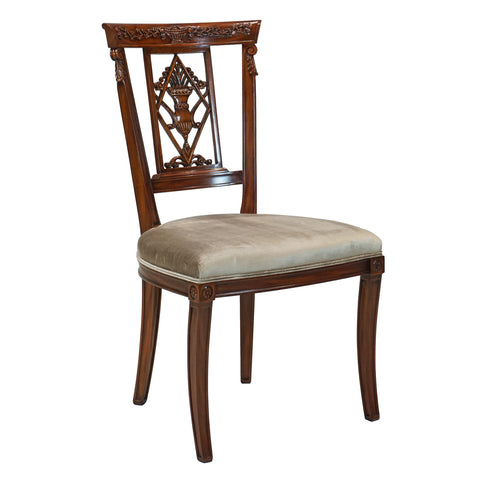 Deep Carved Side Chair - Traditional