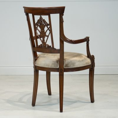 Deep Carved End Chair - Traditional