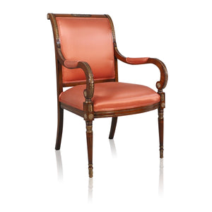 Louis XVI Style End Chair - Rosé
