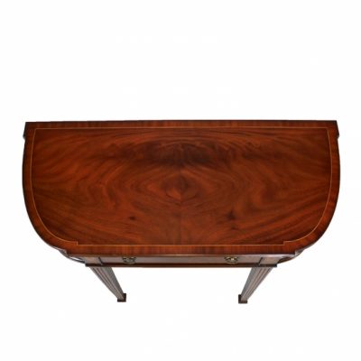 Directorie Console - One Drawer in brown mahogany