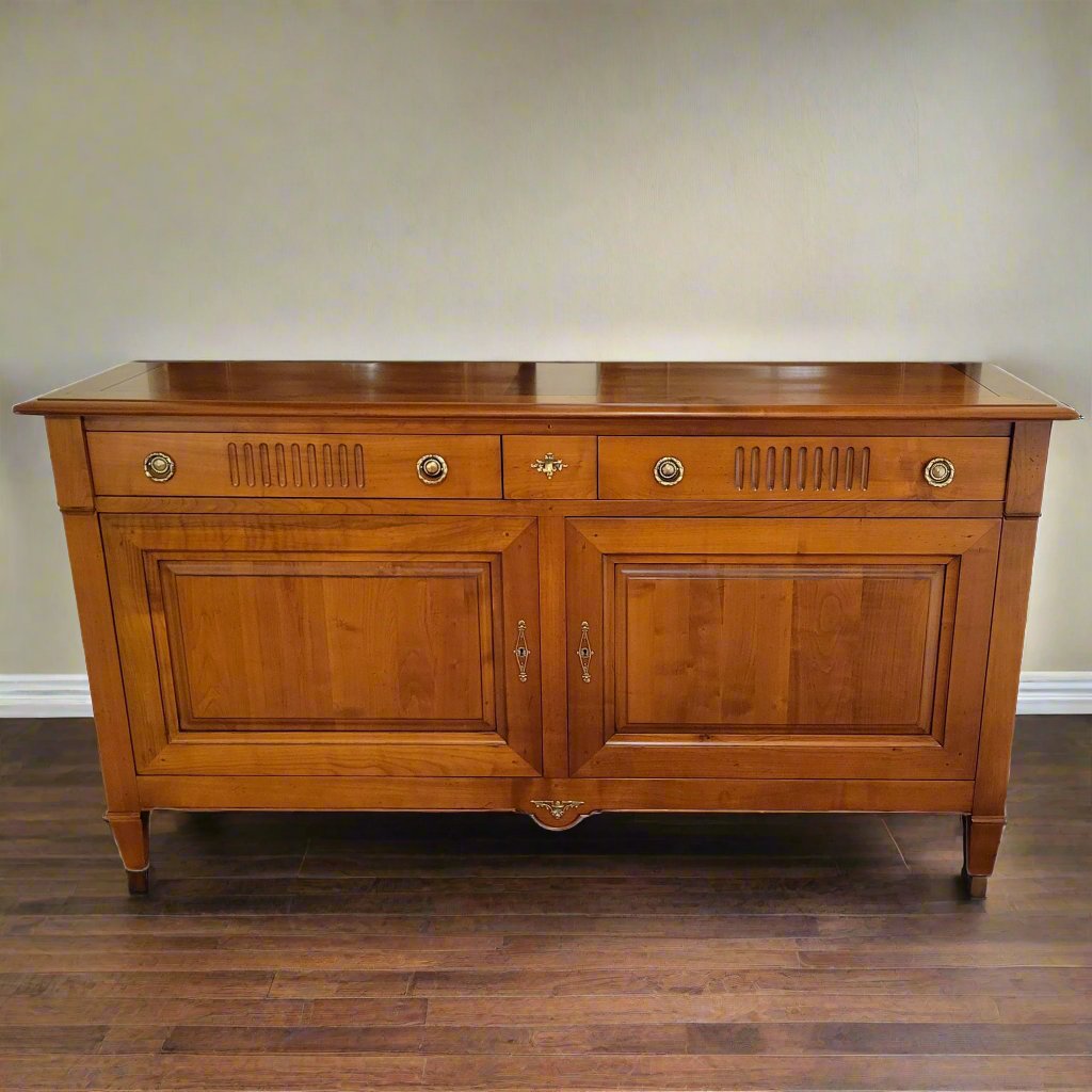 Directoire Buffet - Cherry Two Door and Three Drawer