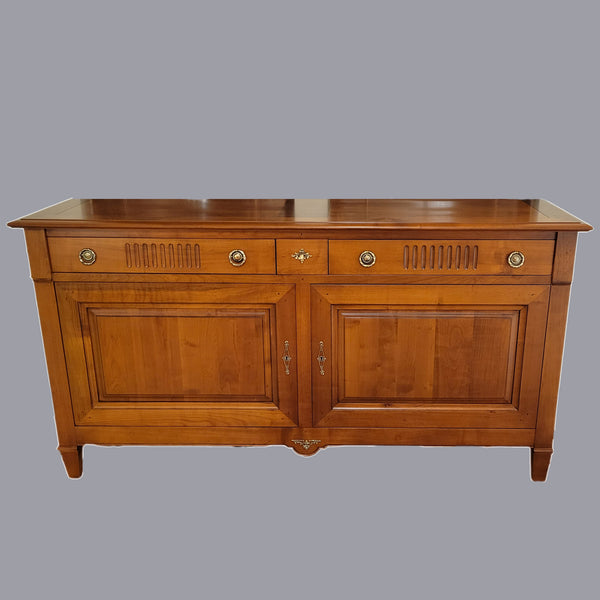 Directoire Buffet - Cherry Two Door and Three Drawer