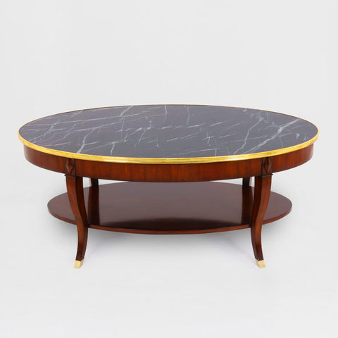 Deco Coffee Table with Marble Top