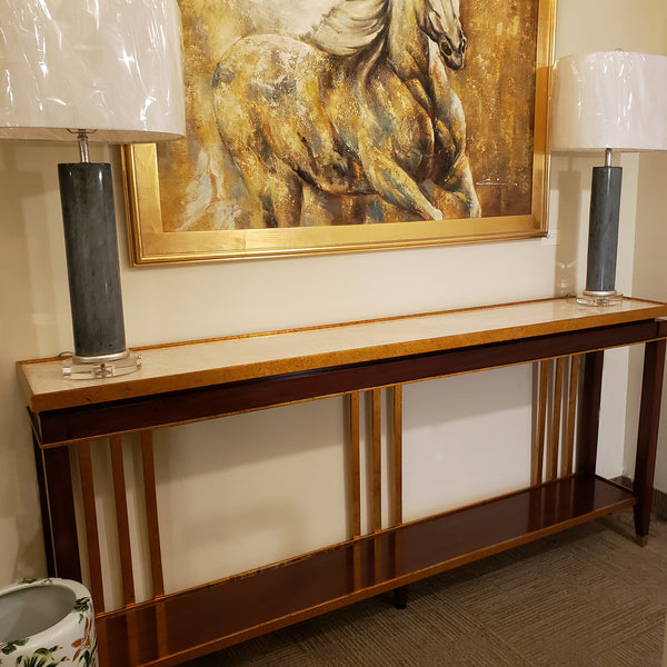 Deco Console with Marble Top