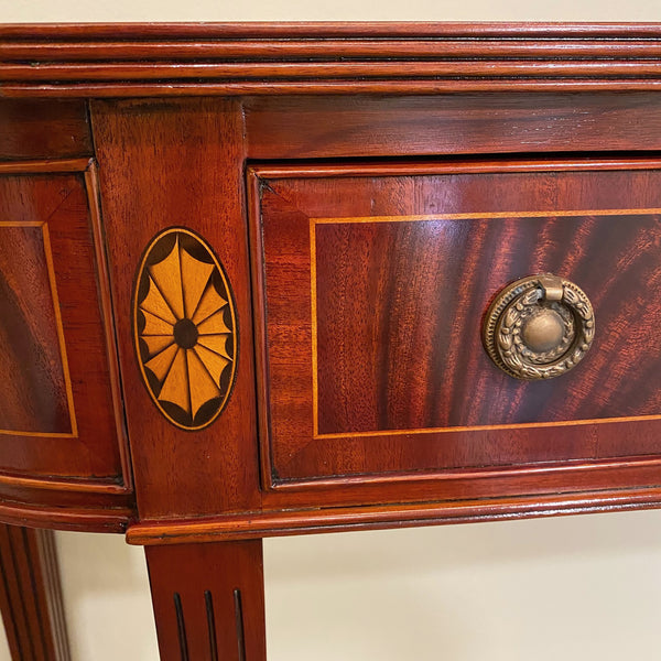 Directorie Console - Two Drawer Brown Mahogany