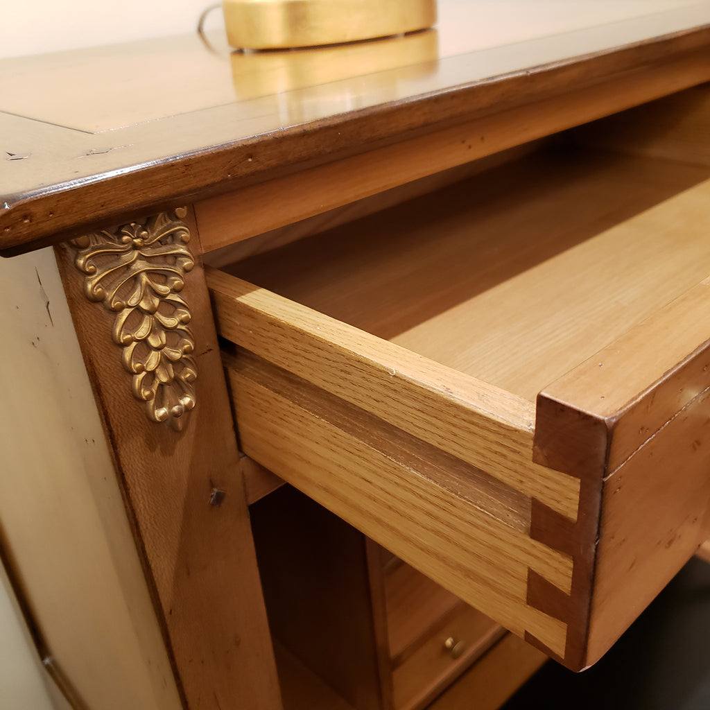 Petite Secretary Desk - Solid Cherry Wood – Tradition De France