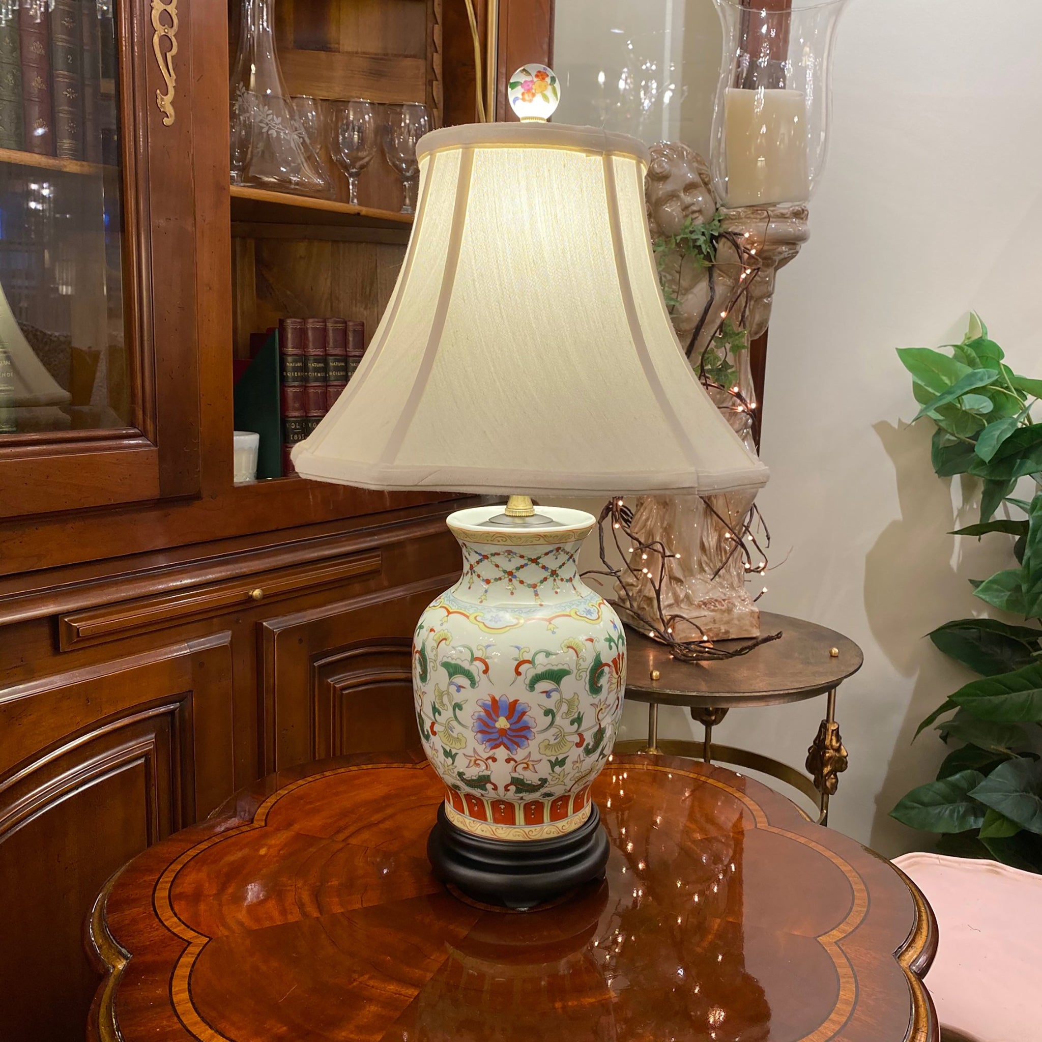 Multi-Color Porcelain Table Lamp