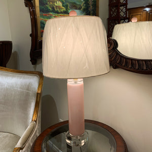 Pale Rose Stone Table Lamp