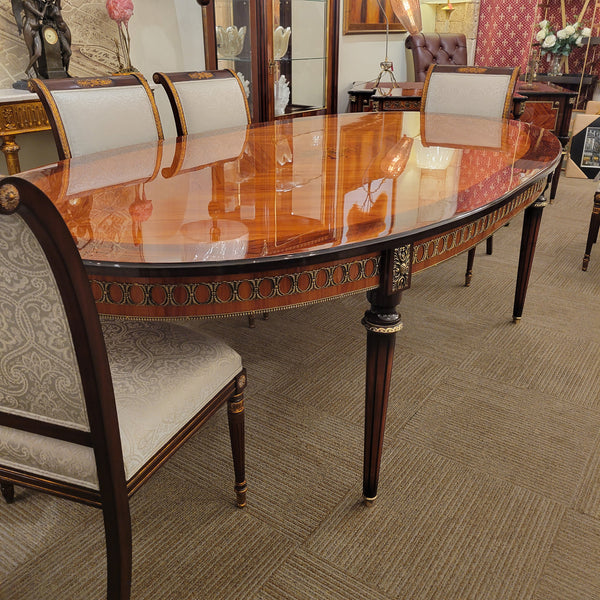 Louis XVI Oval Dining Table - King & Rosewood