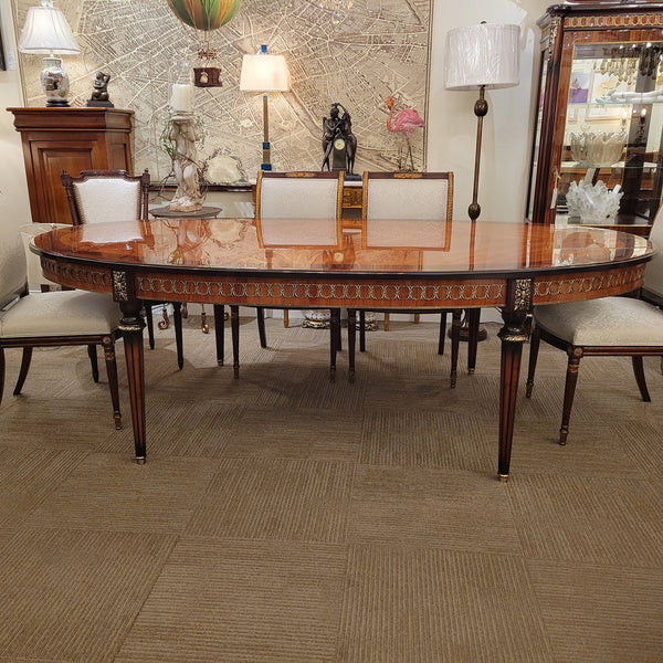Louis XVI Oval Dining Table - King & Rosewood
